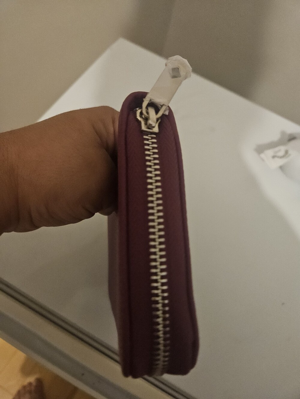 Women's Zip-Around Wallet in Raspberry Pink - Picture 9 of 10